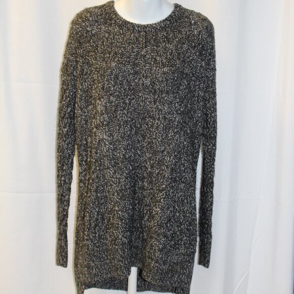 Isabel Maternity Women’s Grey Cable Knit Long Sleeve Sweater Size Medium - Picture 2 of 14